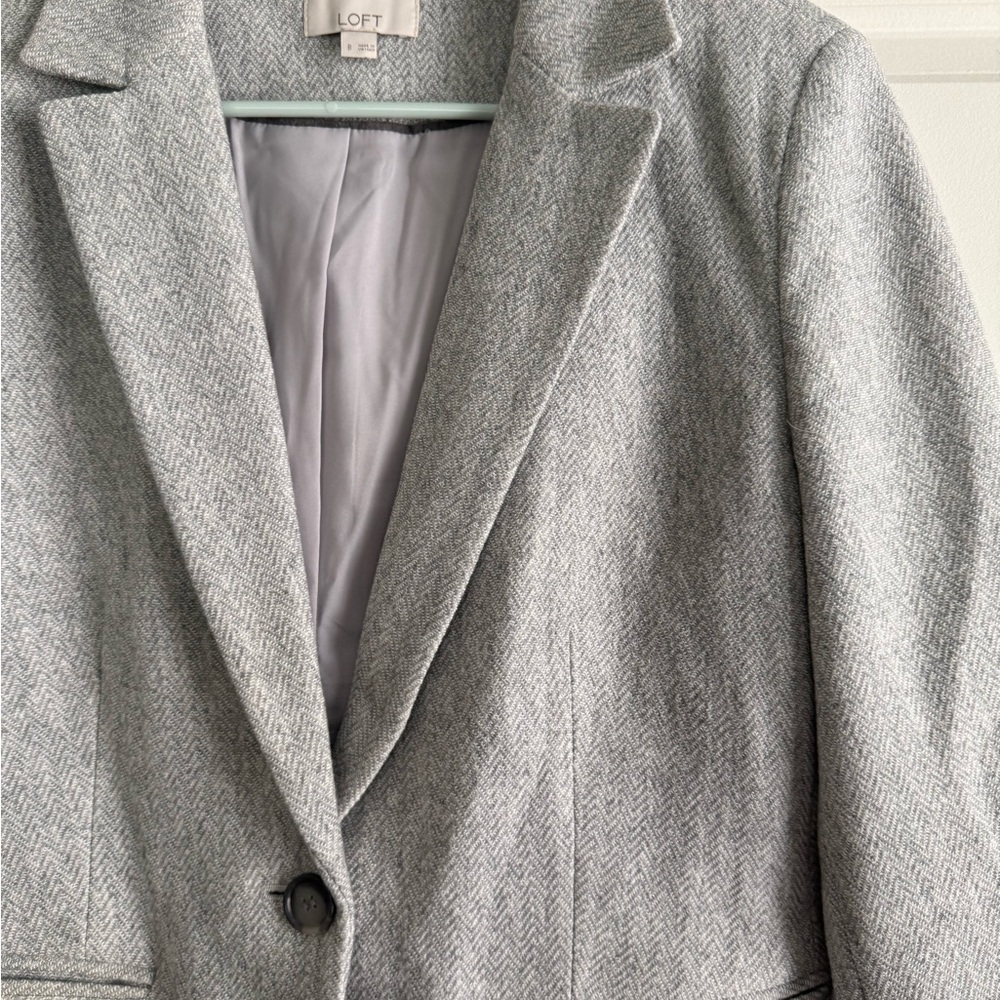 LOFT Gray Blazer - image 2
